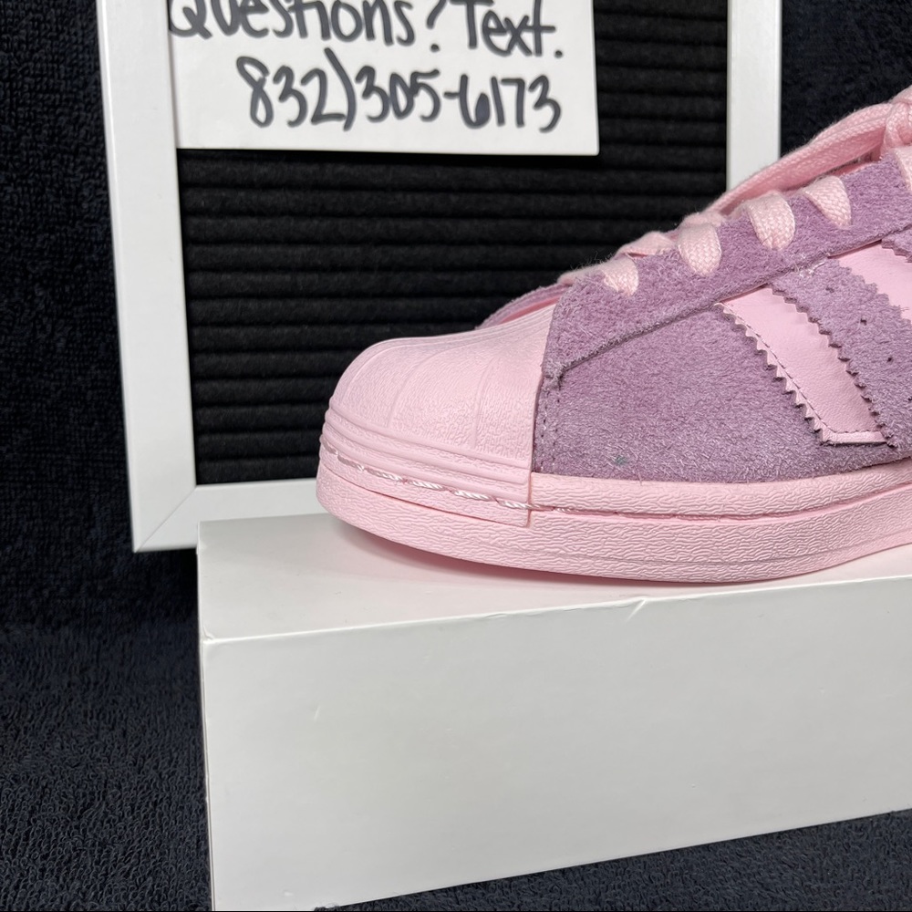 ADIDAS SUPERSTAR MINIMALIST ICONS CLEAR PINK WOMENS SHOES SIZE 9 PURPLE MENS 8 N - Picture 6 of 10